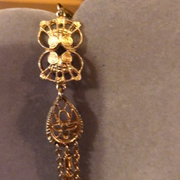 Monet Vintage Filigree Multi Chain Statement Necklace - Picture 11 of 16